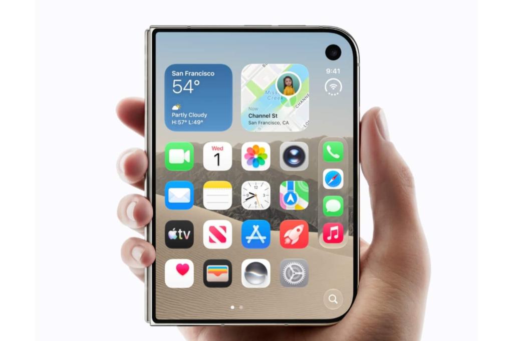 iPhone Fold in hand