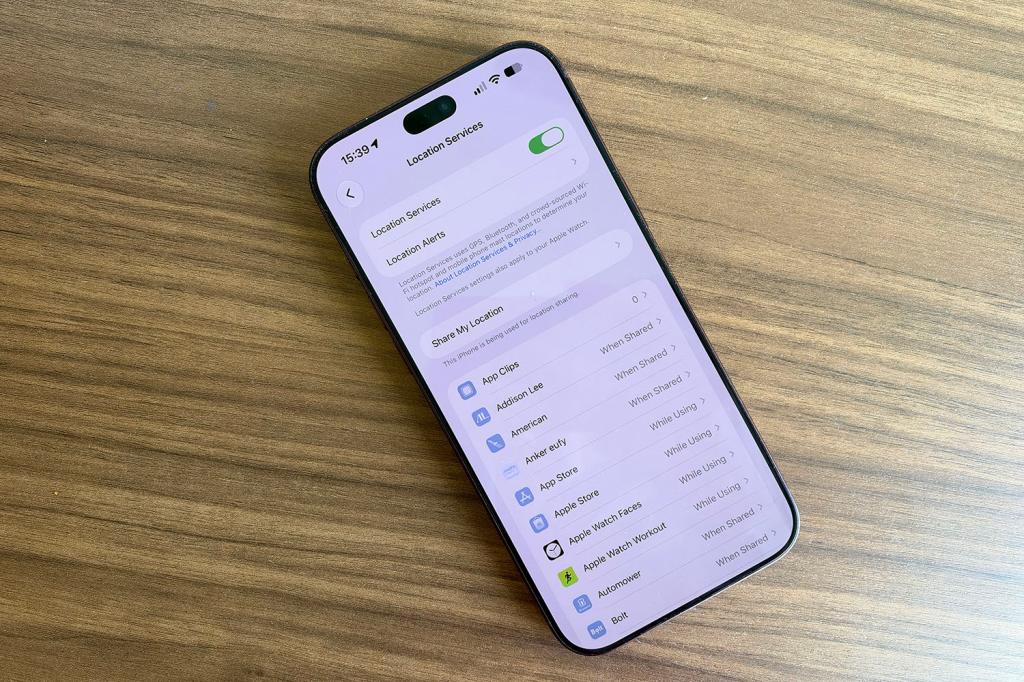 iPhone location