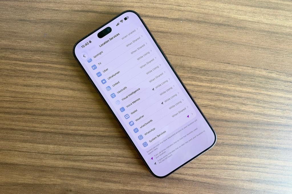 iPhone location