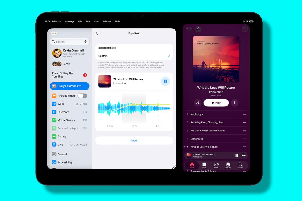 iPadOS AirPods EQ